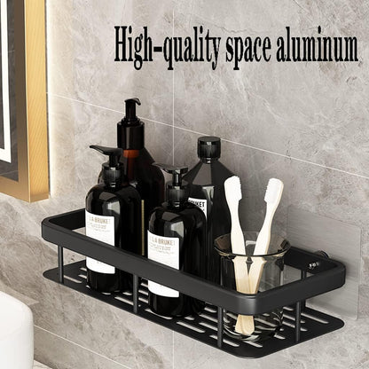 Adhesive Wall-Mounted Bathroom Shelf | No-Drill Shower Caddy