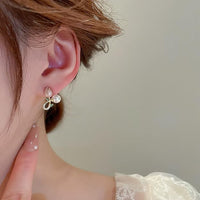 Thumbnail for Pink Tulip Pearl Earrings for Women