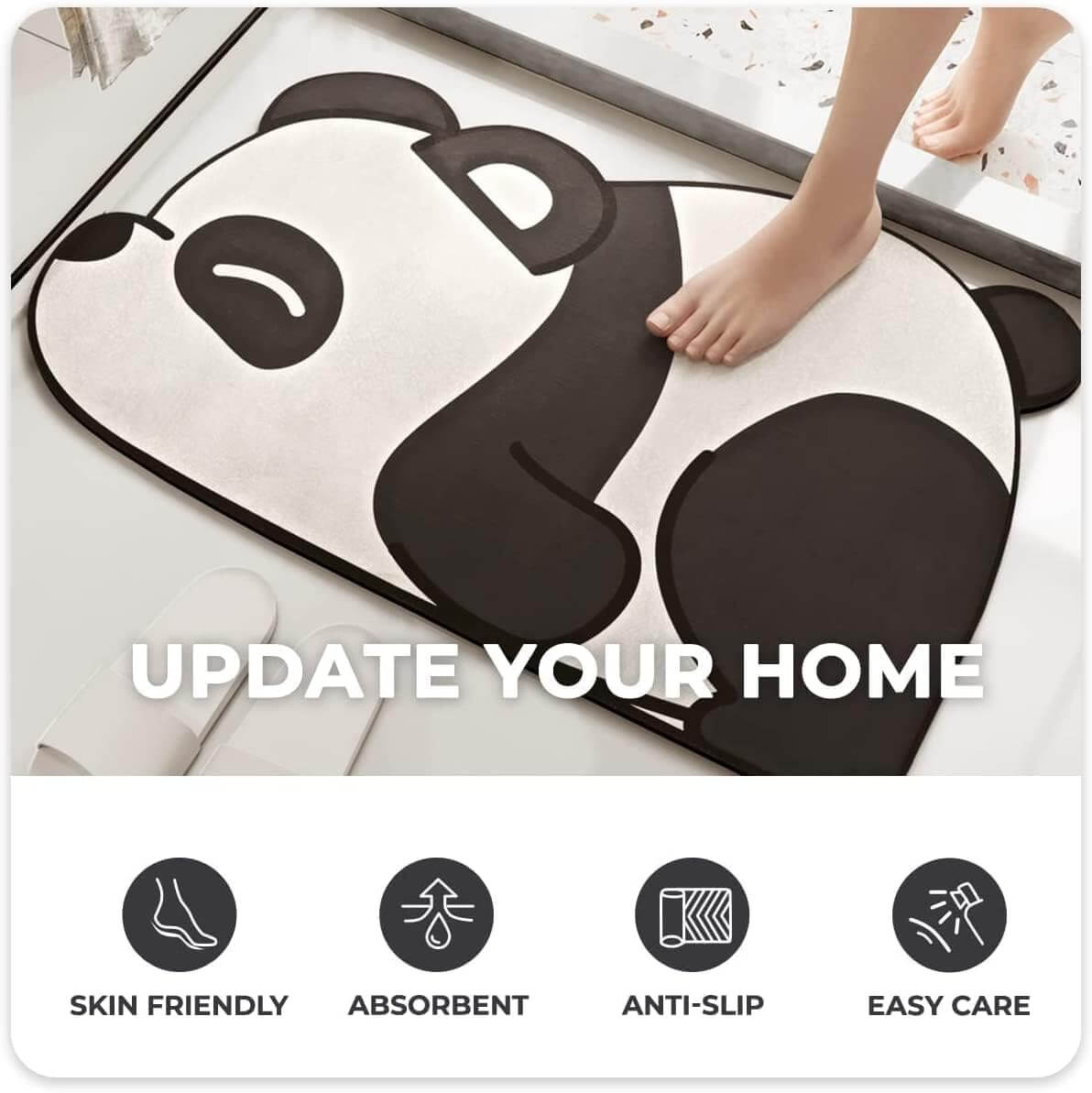 Anti Skid Panda Bath Mat