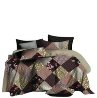 Thumbnail for Multicolor Floral Printed Double Bed Bedsheet with 2 Pillow covers