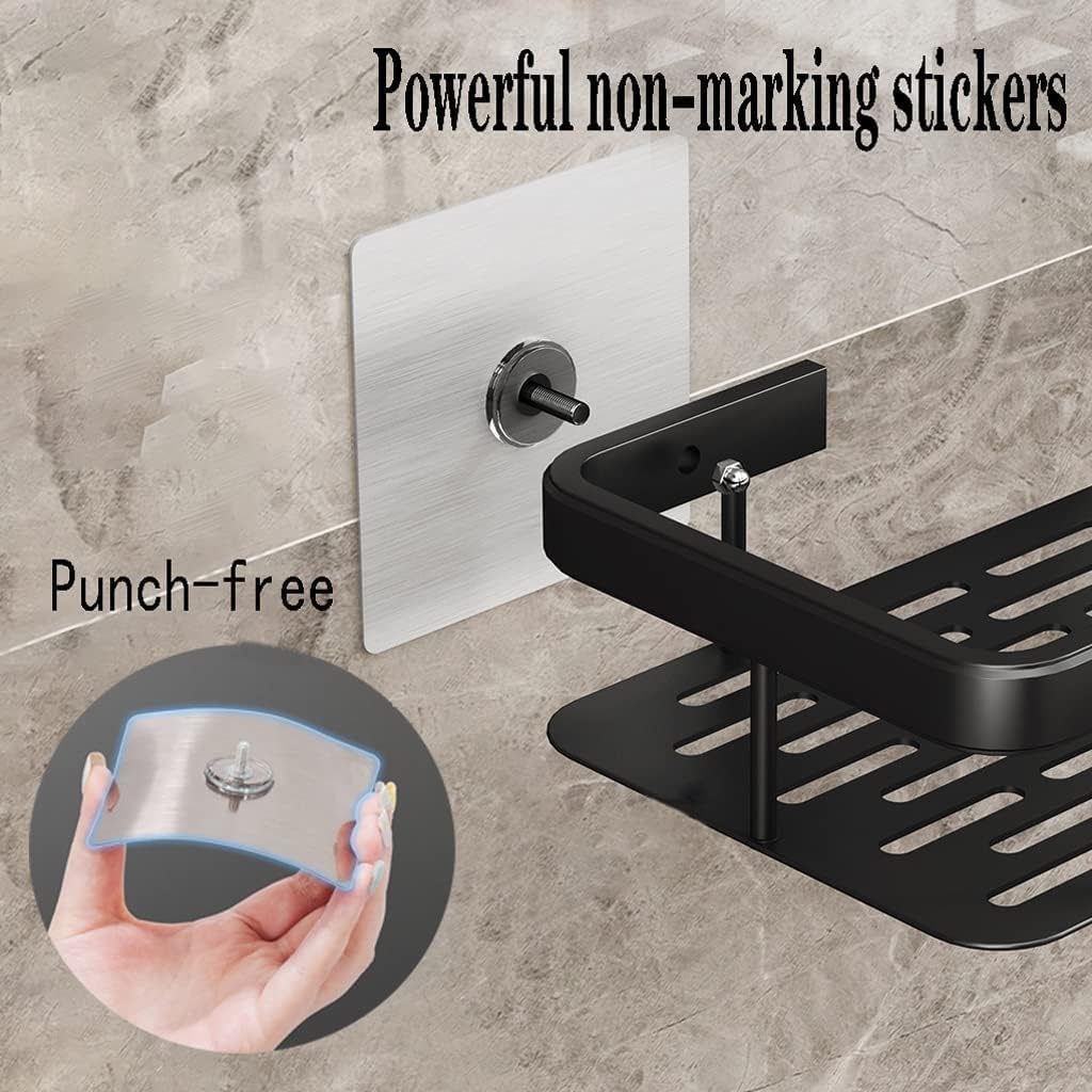 Adhesive Wall-Mounted Bathroom Shelf | No-Drill Shower Caddy