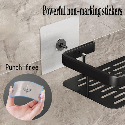 Adhesive Wall-Mounted Bathroom Shelf | No-Drill Shower Caddy