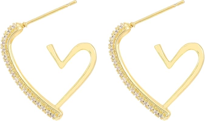 Heart Shape Dimond Crystal Korean earring