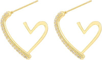 Thumbnail for Heart Shape Dimond Crystal Korean earring