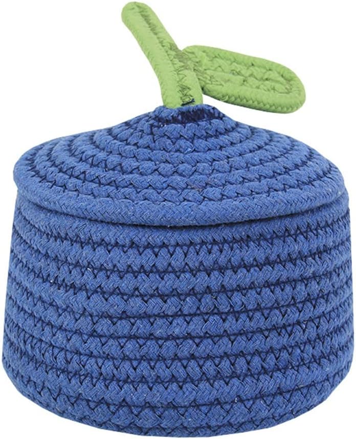 Most Viral Basket Woven With Cotton Rope (Blue)