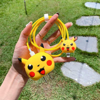 Thumbnail for Super Cute Pikachu Silicon Apple iPhone Charger Case