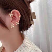 Thumbnail for Golden Flower Design EarCuff