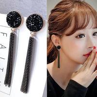 Thumbnail for Black Colour Straight Korean earring