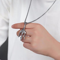 Thumbnail for Classic Fashion Trident Pendant Necklace for Men