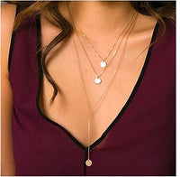 Thumbnail for 3 layer chain necklace for women