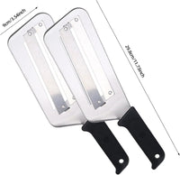 Thumbnail for Stainless Steel Vegetable & Fruit Slicer – Heavy-Duty Dual Blade Cutter for Kitchen (2 Pc)