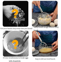 Thumbnail for Stainless Steel Danish Dough Whisk | Handheld Bread & Batter Mixer (2 Pcs)
