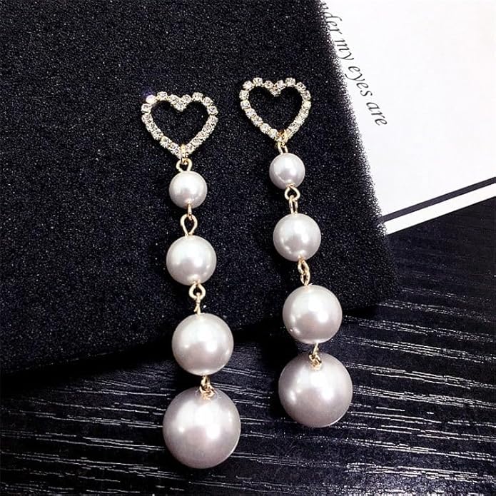 Heart shape pearl Earrings