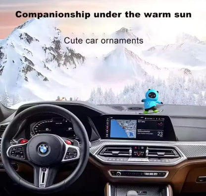 Stylish Panda Car Decor with Slide Action & Number Display