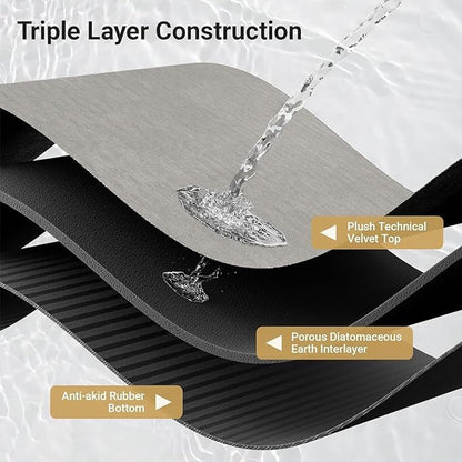 Floral Anti-Skid Bathroom Mat – Ultra Absorbent & Quick Drying