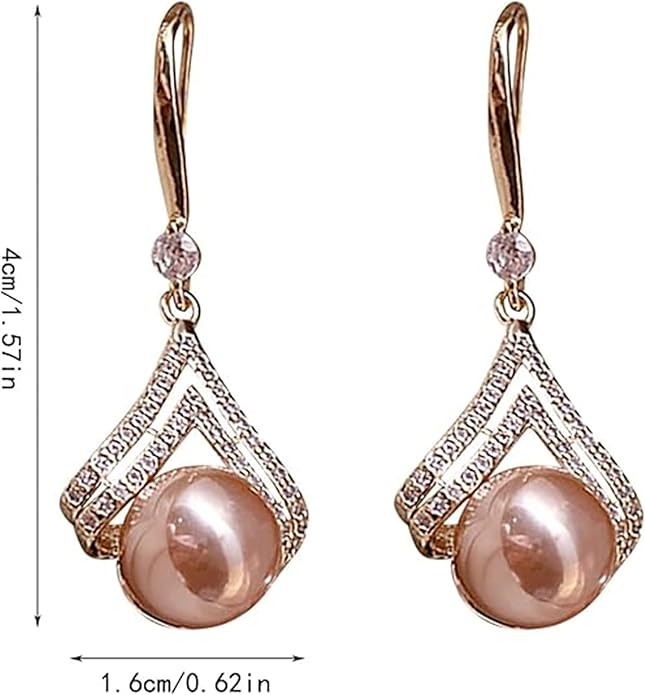 Rosegold Pearl Drop Earring