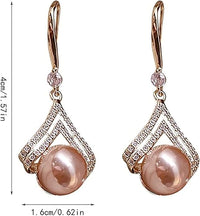 Thumbnail for Rosegold Pearl Drop Earring