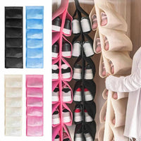 Thumbnail for 12 Pocket Hanging Shoe & Accessories Organizer – Foldable Non-Woven Fabric Closet Storage Rack for Wardrobe, Door & Hanger Rod (Multi-Color Options)
