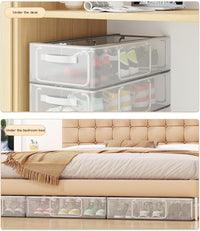 Thumbnail for Clear Foldable Shoe Storage Box | Dustproof & Space-Saving Organizer