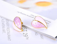 Thumbnail for Earrings Stud Earrings Women Jewellery Jewelry White Enamel Heart Earrings Love Heart Earrings For Girl Women