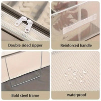 Thumbnail for Clear Foldable Shoe Storage Box | Dustproof & Space-Saving Organizer