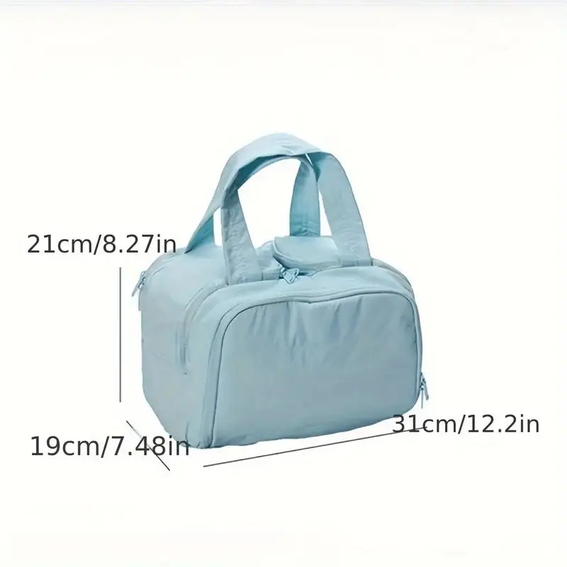 Compact Travel Makeup Organizer Bag (Assorted Colors)