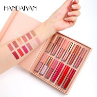 Thumbnail for 12 Colors Handaiyan Premium Velvet Matte Liquid Lipstick Set