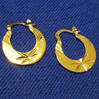 Thumbnail for Gold-Plated Stainless Steel Circular Hoop Earrings For Man