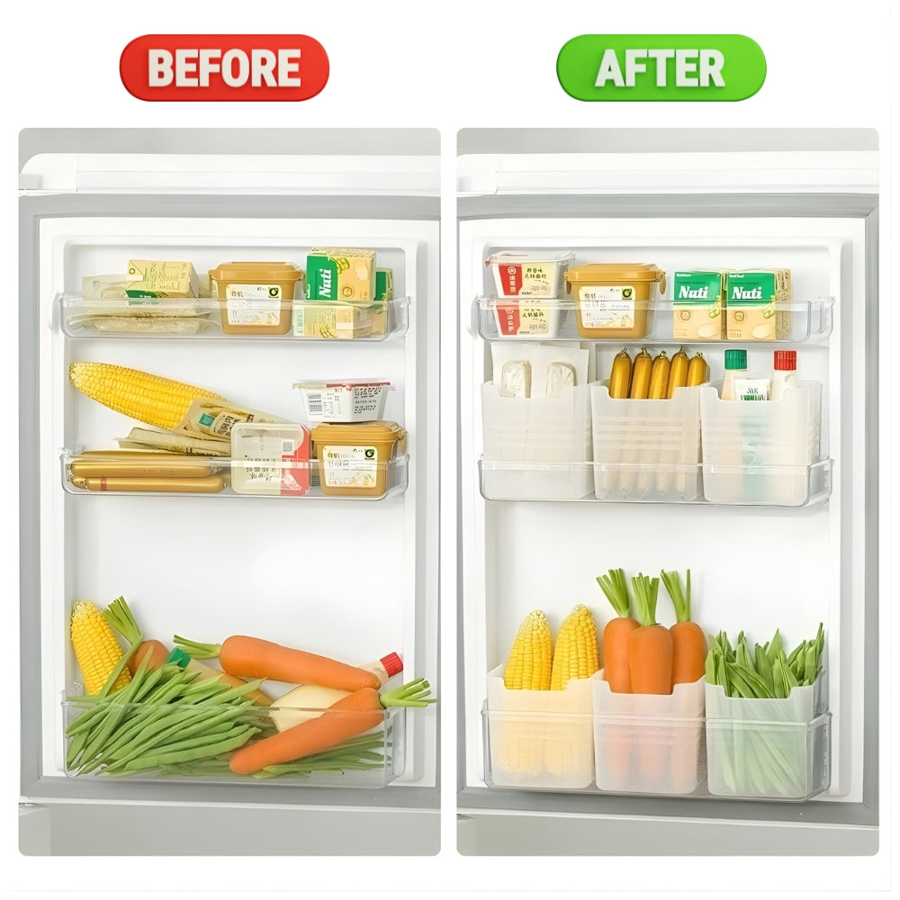 Refrigerator Organizer Bins for Fridge Shelves & Door