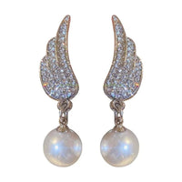 Thumbnail for Angel Wings Earrings with pearl