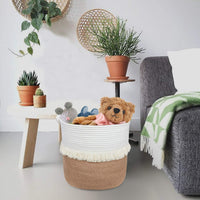 Thumbnail for Large Woven Storage Baskets, Jute