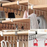 Thumbnail for Under Shelf Hanging Hooks Organizer Rack | Kitchen Cup & Utensil Holder
