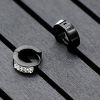 Thumbnail for Stainless Steel Rhinestone Fashion Jewelry Ears Pierced for Men