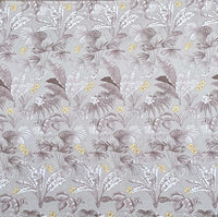 Thumbnail for Taupe Grey Leaves  King Size Bedsheets with 2 Large Pillow Covers