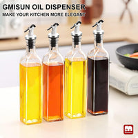 Thumbnail for 500 ML Glass Oil & Vinegar Dispenser with Leak-Proof Cork & Funnel