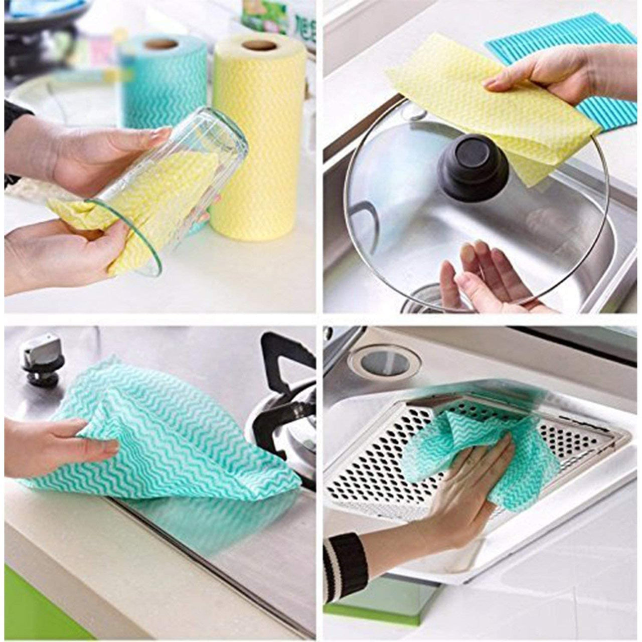Reusable Kitchen Towel Roll for Dish Cleaning – Absorbent, Eco-Friendly & Tearable
