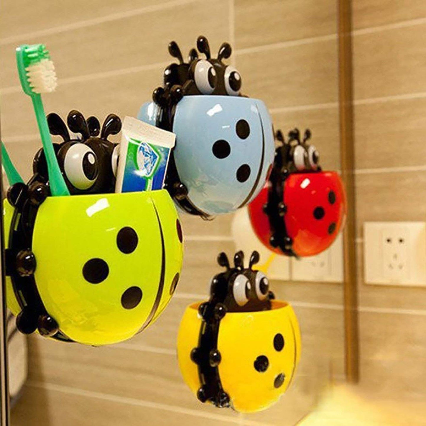 Wall Mount Ladybug Storage Organizer
