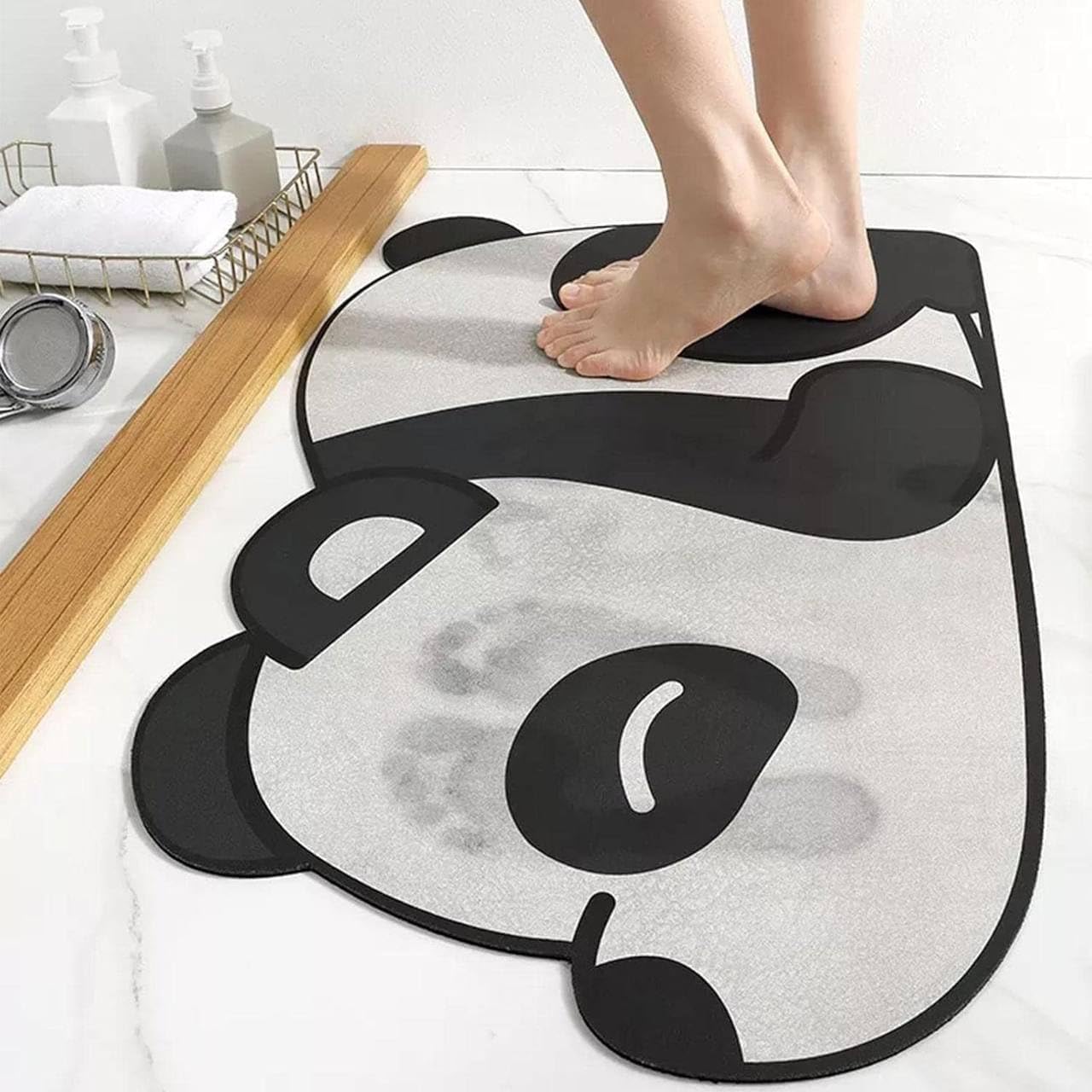 Cute Panda Shape Anti-Slip Bathroom Mat