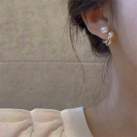 Thumbnail for Double Pearl Korean earring