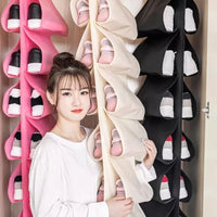 Thumbnail for 12 Pocket Hanging Shoe & Accessories Organizer – Foldable Non-Woven Fabric Closet Storage Rack for Wardrobe, Door & Hanger Rod (Multi-Color Options)