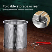 Thumbnail for Stainless Steel Deep Fryer Pot with Oil Filter Basket