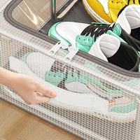 Thumbnail for Clear Foldable Shoe Storage Box | Dustproof & Space-Saving Organizer