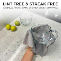 Thumbnail for Reusable Cleaning Cloth Roll – 25 Tear-Away Washable Towels (12x12, Grey)