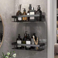 Thumbnail for Adhesive Wall-Mounted Bathroom Shelf | No-Drill Shower Caddy