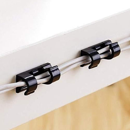 (Buy 1 Get 1 Free) Self Adhesive Cable Clips Wire Manager (Total 40 Pcs)