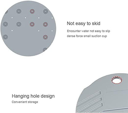 (Buy 1 Get 1 Free) Round Shape Non-Slip Bath Mat (36 CMS Diameter)