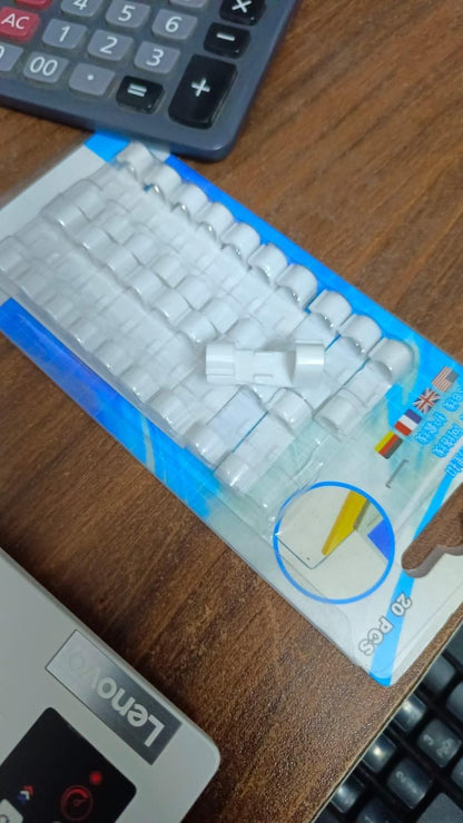 (Buy 1 Get 1 Free) Self Adhesive Cable Clips Wire Manager (Total 40 Pcs)