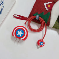Thumbnail for Captain Sheild Silicon Apple iPhone Charger Case