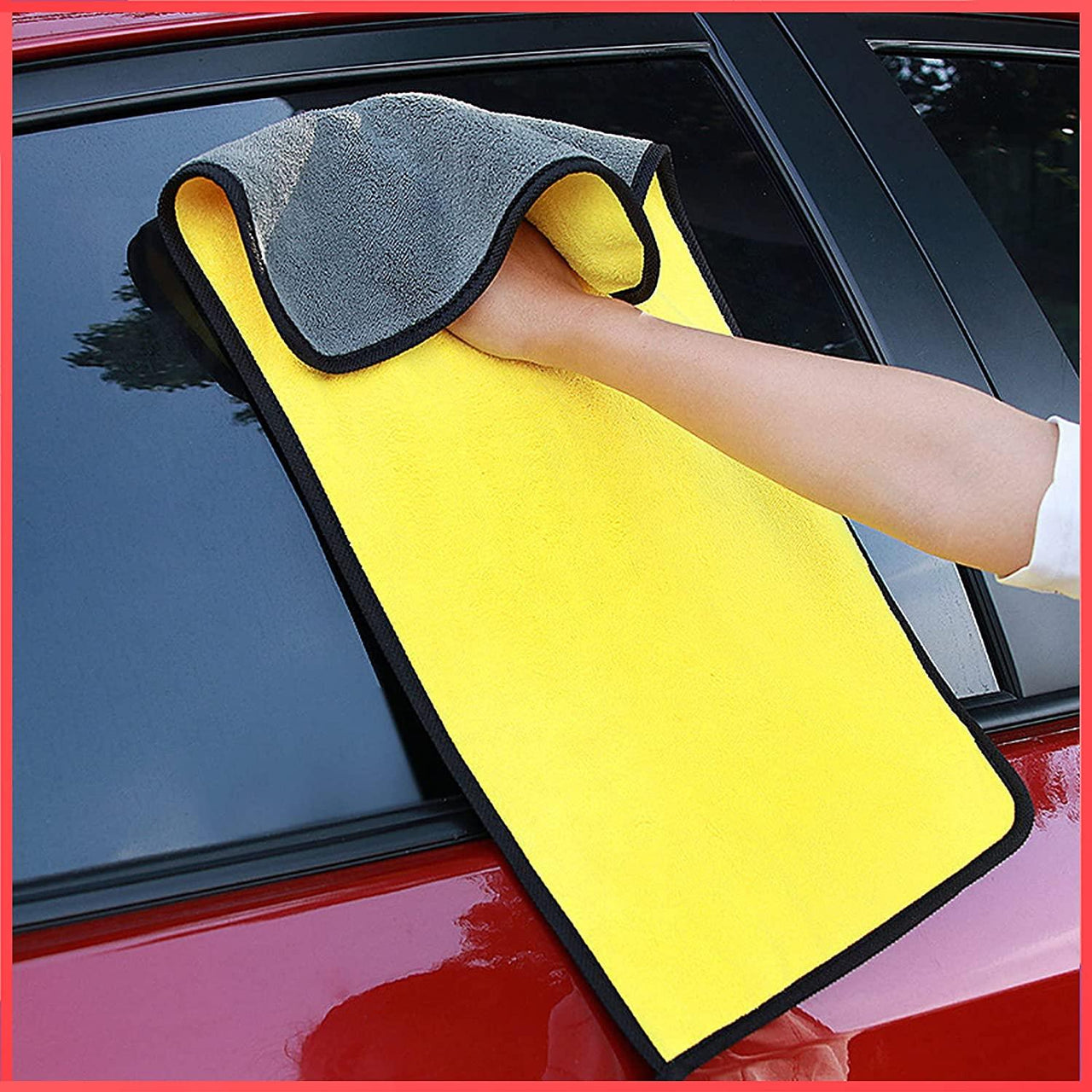 (Buy 1 Get 1 Free) Heavy Microfiber Cloth for Car Cleaning and Detailing (Size - 40x40)