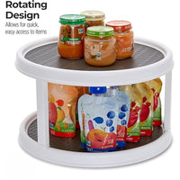 Thumbnail for Double Layer 360° Rotating Spice Rack Organizer